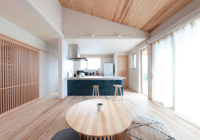 24坪と思えない開放感を感じさせる設計アイデア。