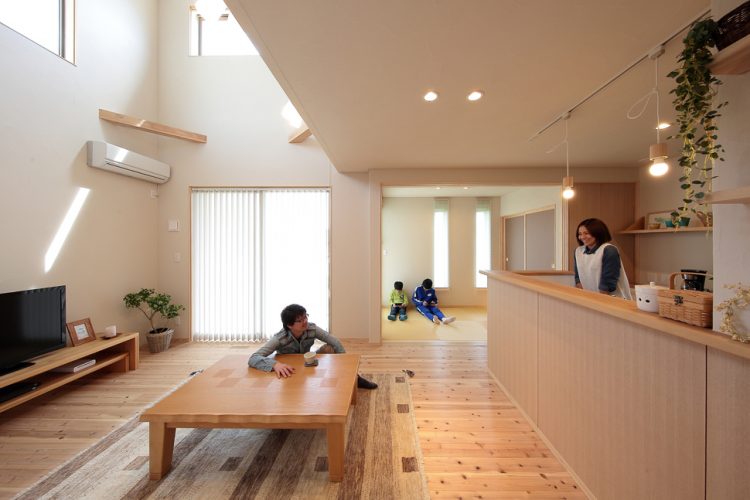 I様邸　バイク部屋のある家