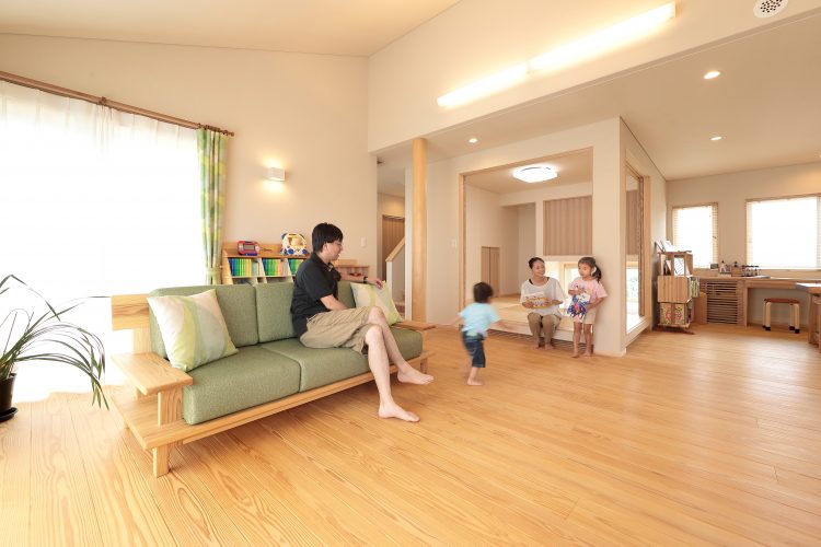 平屋的2階建ての家　（Ｋ様邸）