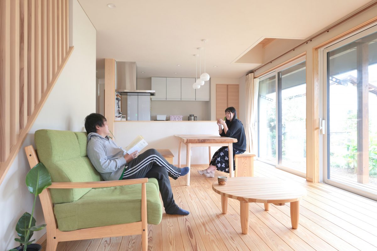 大屋根が美しい続き土間のある家（J様邸）