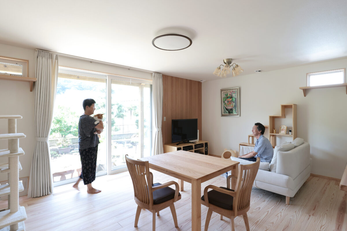 住み馴れた場所でネコと穏やかに暮らす家【K様邸】