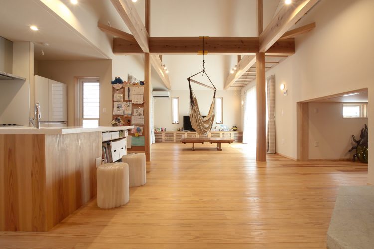 高さを活かした平屋の家　（Ｉ様邸）