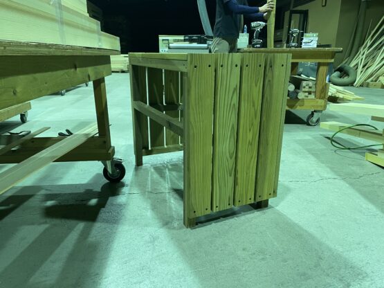 エアコン室外機「木製カバー」（福嶋）斉藤林業スタッフブログ