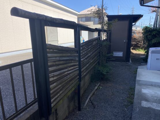 フェンス工事（七五三木広志）斉藤林業スタッフブログ