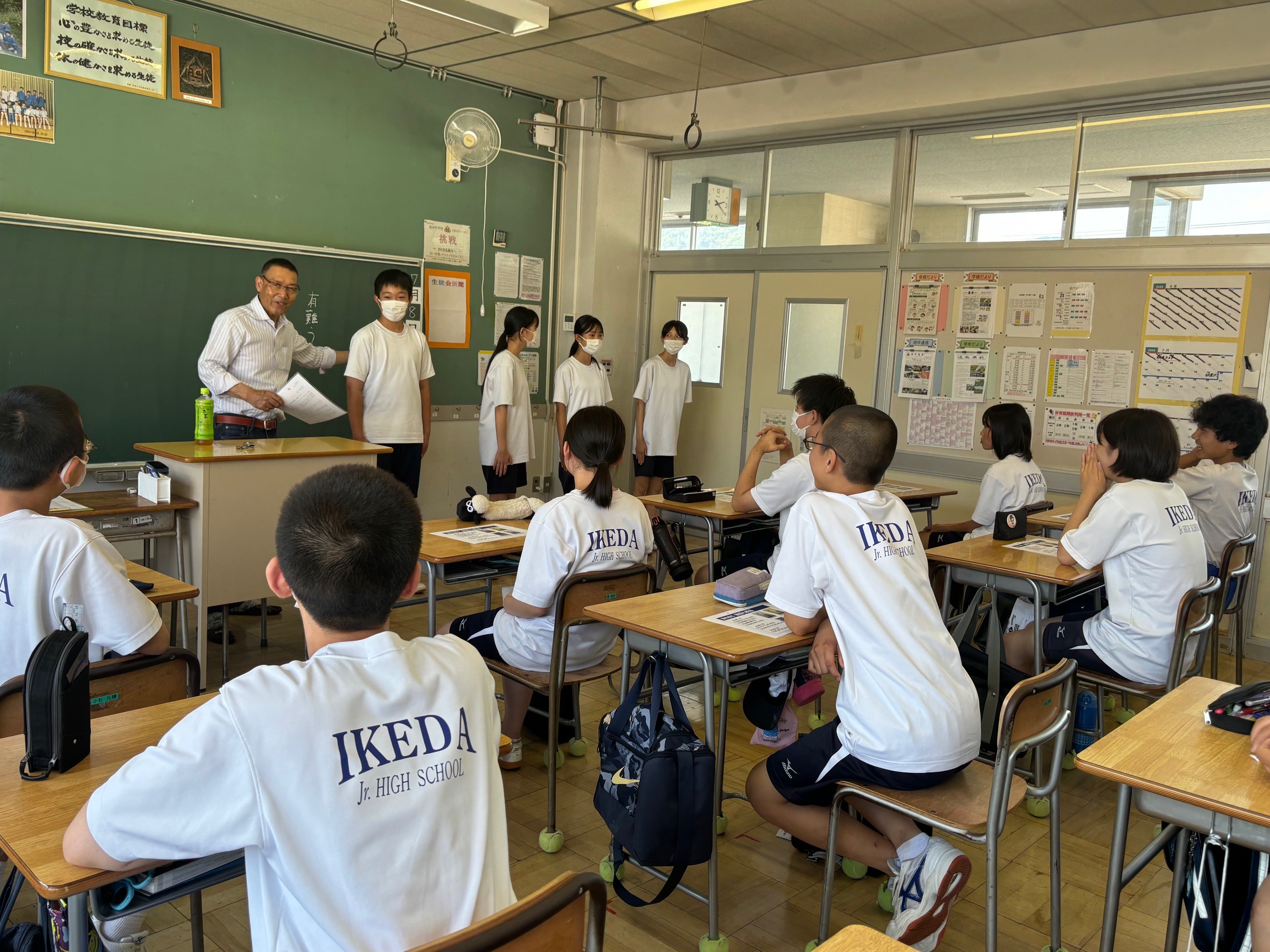 職業講話in沼田市立池田中学校