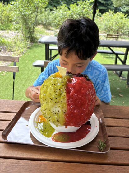 昭和村のかき氷（金井）斉藤林業スタッフブログ