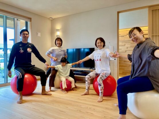 バランスボールイベント(長張)斉藤林業スタッフブログ