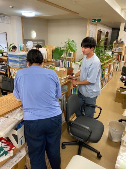 斉藤林業スタッフ 左:平田 右:関口