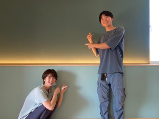 斉藤林業スタッフ 左:田村 右:関口