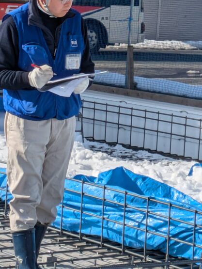 雪の基礎工事(飯坂)斉藤林業スタッフブログ