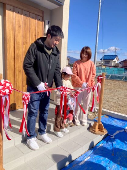 祝！完成お引き渡し式（青木）斉藤林業スタッフブログ